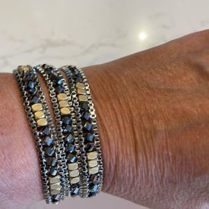 Stella & Dot Luna Triple Wrap Bracelet